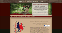 Desktop Screenshot of outbackriderswi.org